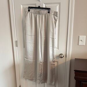 LOFT Cream color Satin Pants